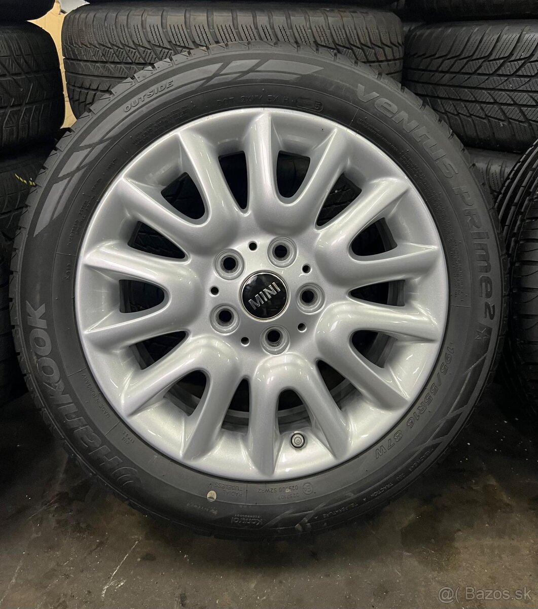 Elektróny mini Cooper 5x112 , r16 letné pneu - 4
