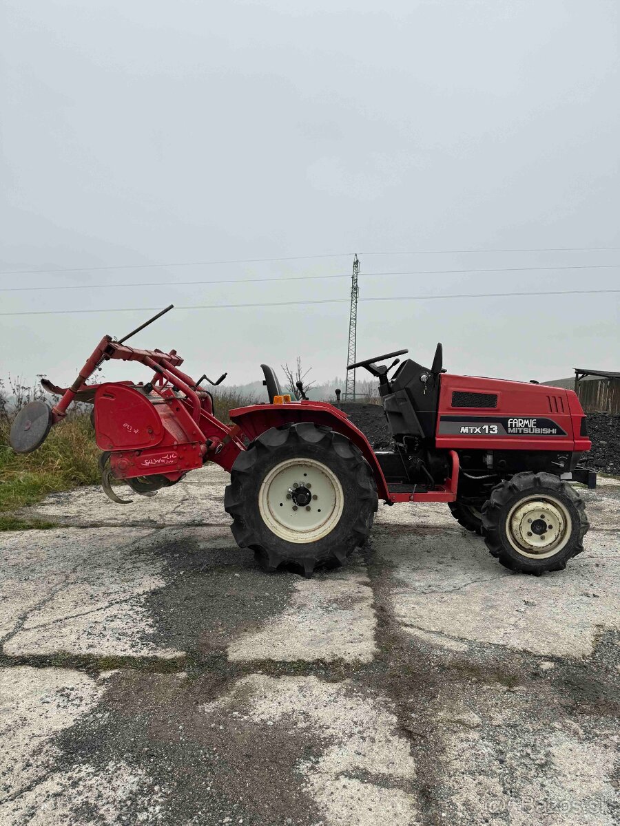 japonský malotraktor Mitsubishi MTX13 s rotavátorom - 4