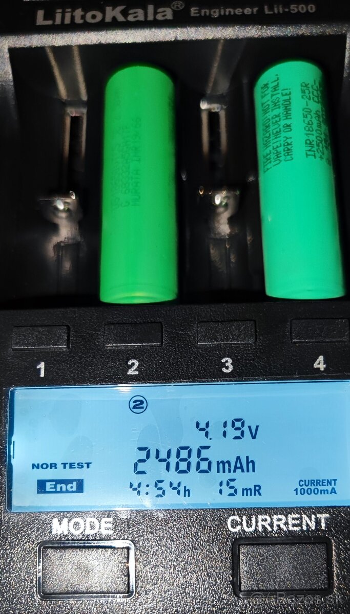 Predám Li-ion bateria 18650 SONY/Murata VTC5C 2600mAh 25A - 4