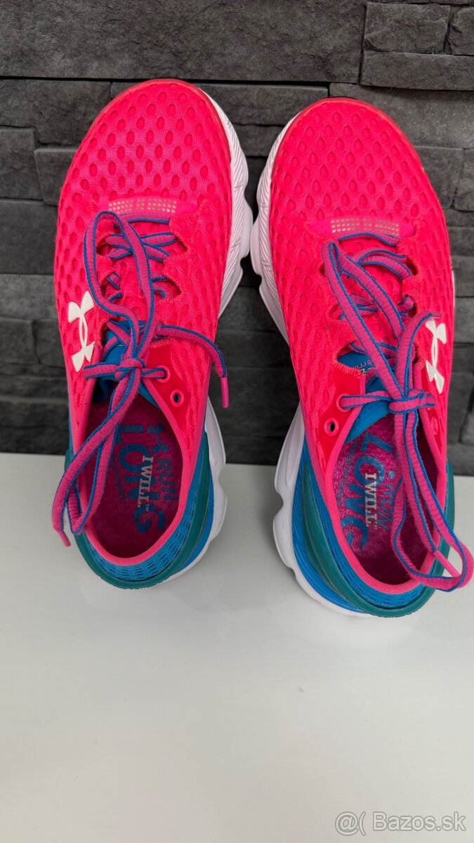 Ružové bežecké tenisky Under Armour - 4