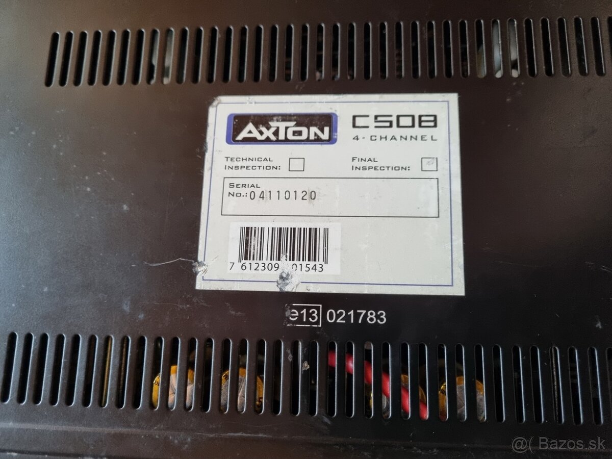 4 kanálový zosík do auta Axton C508 - 4