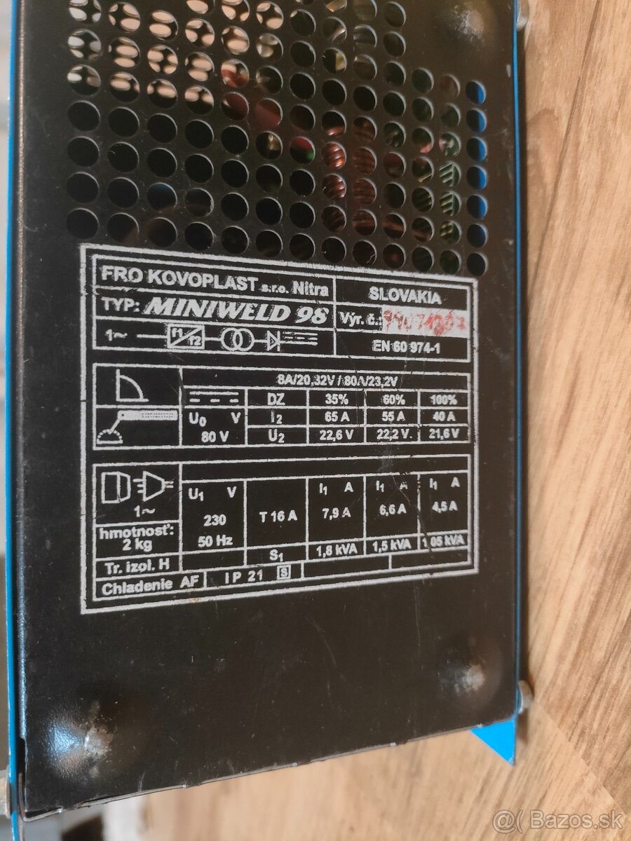 Invertorová zváračka MINIWELD 98 + elektródy - 4