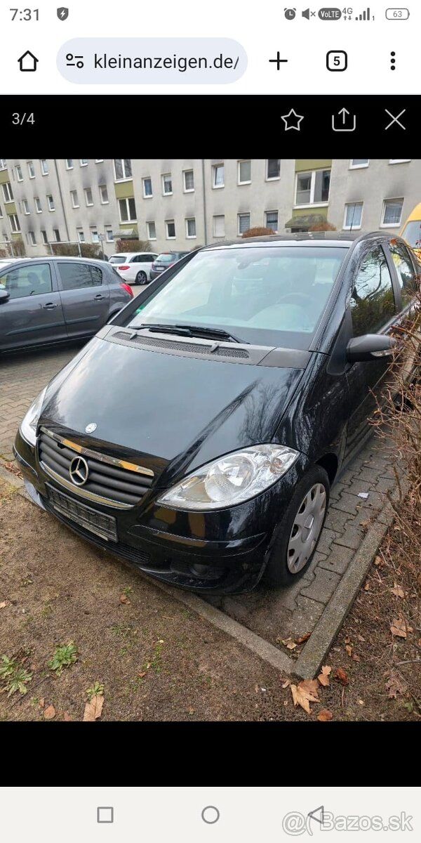 Mercedes Benz A B rozpredám na diely - 4
