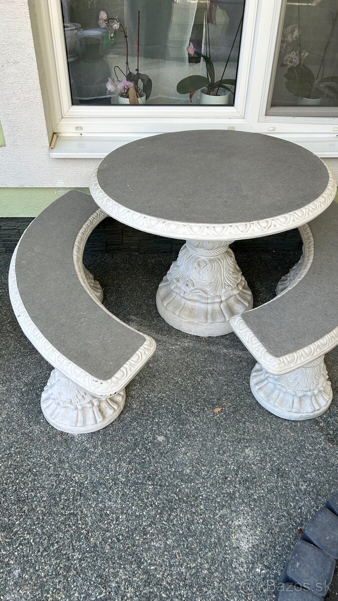 Kamenné barokové sedenie - 4