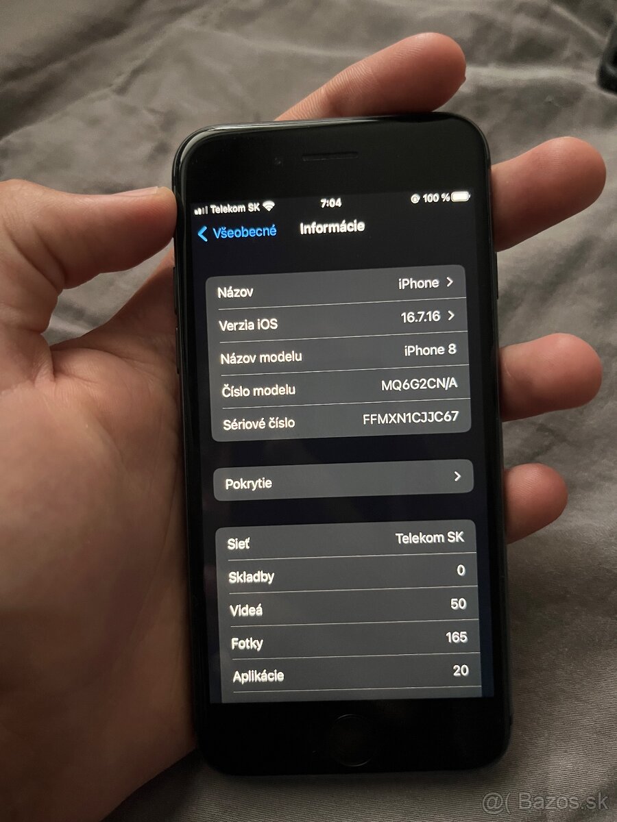 iPhone 8 64GB 100% batéria - 4