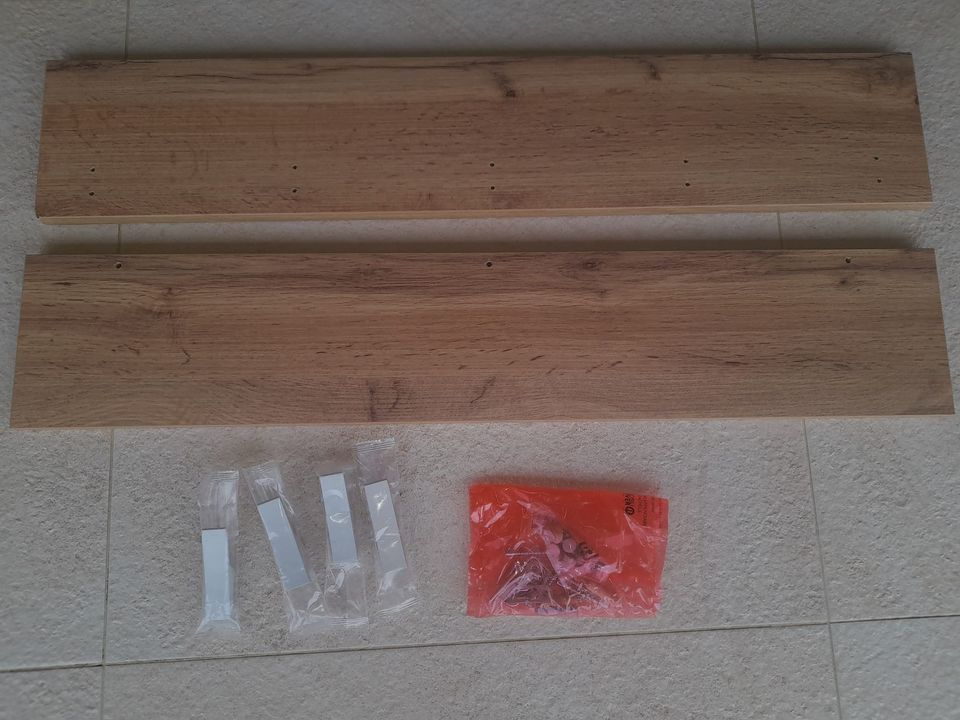 Nástenný vešiak/polička Rachele 80 cm, s uchytkami - 4