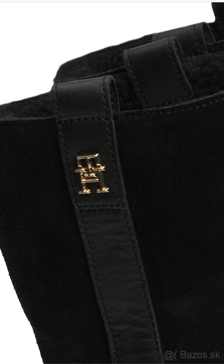 Nové zateplené čižmy s visačkou originál Tommy Hilfiger koža - 4