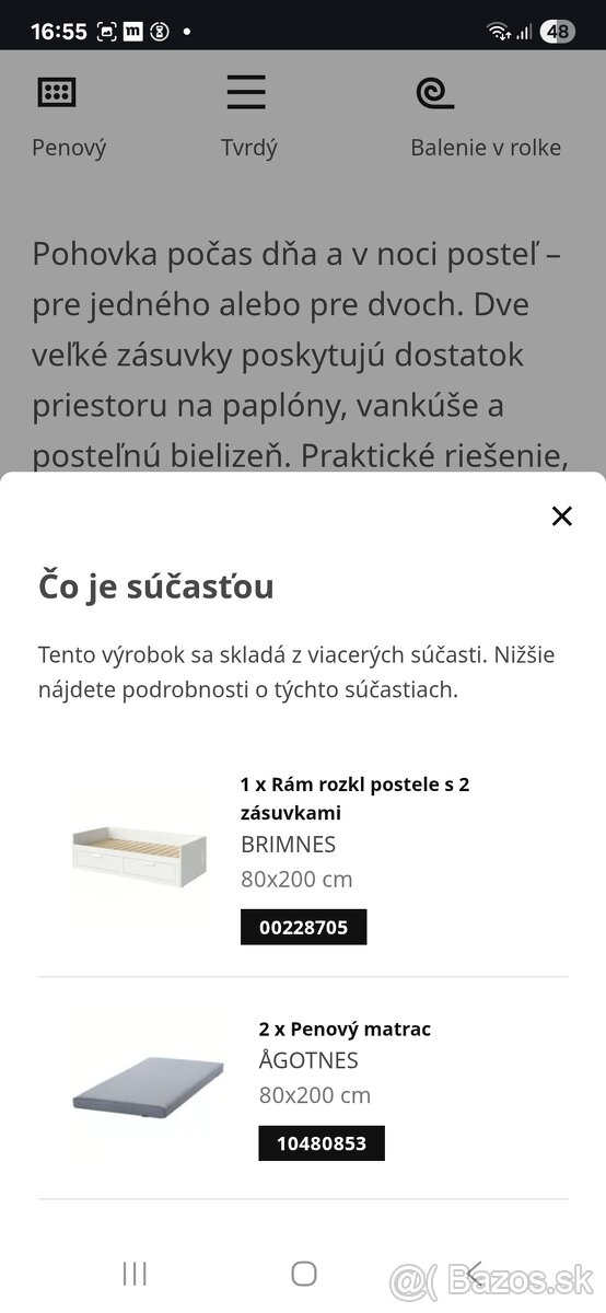 Dvojlôžková rozkladacia postel - 4