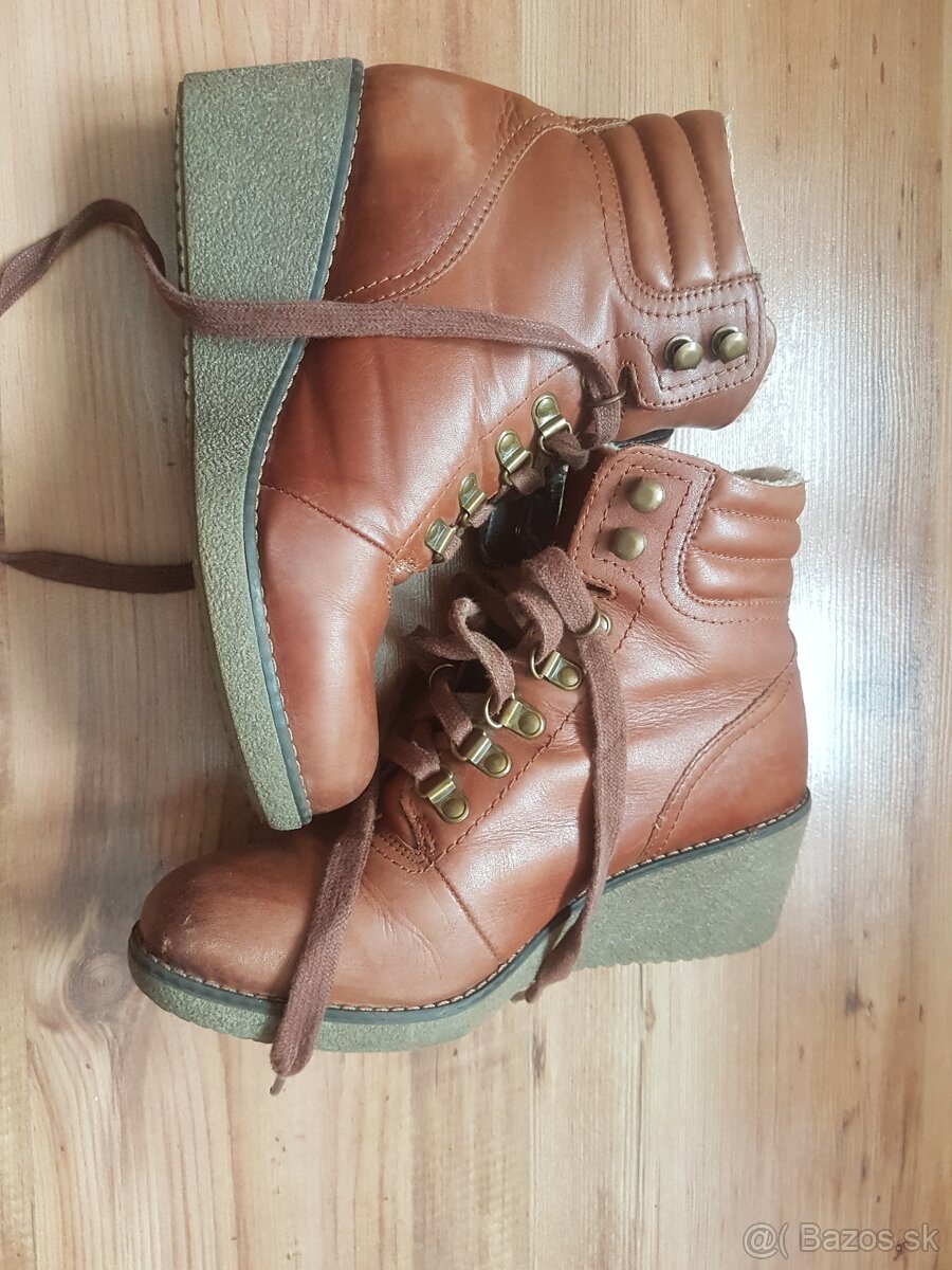 Zateplené topánky/čižmy č.38 - 4