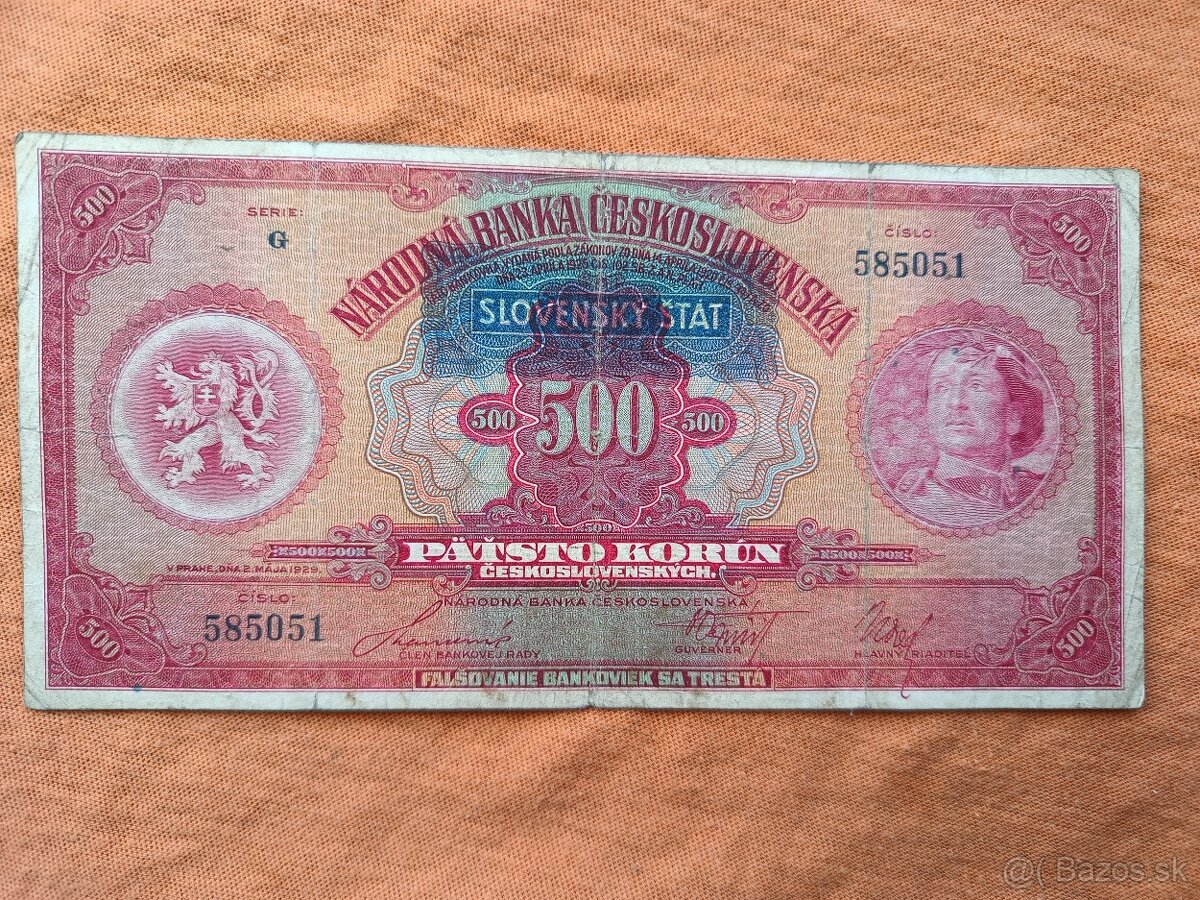 Bankovky ČSR - 200 - 4