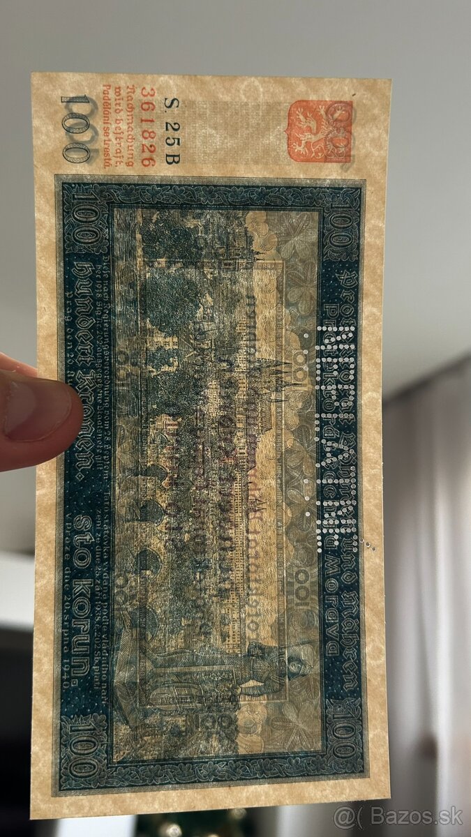 Bankovky Protektorát ČaM - 4