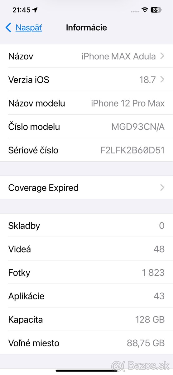 Predám iPhone 12Pro Max GOLD 128GB - 4