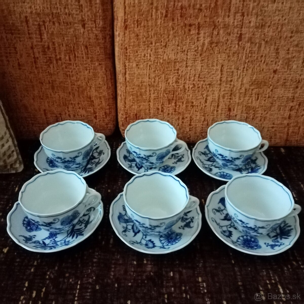 šálky s podšálkami, Dubí, cibuliak - 4