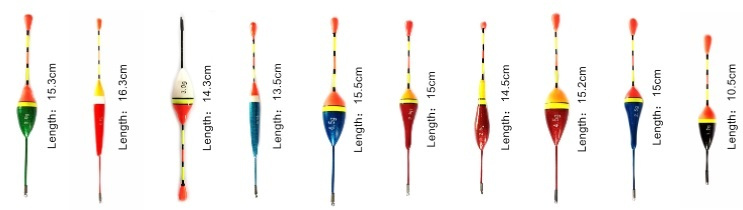 Rybolov - sada plavákov 10ks - 4