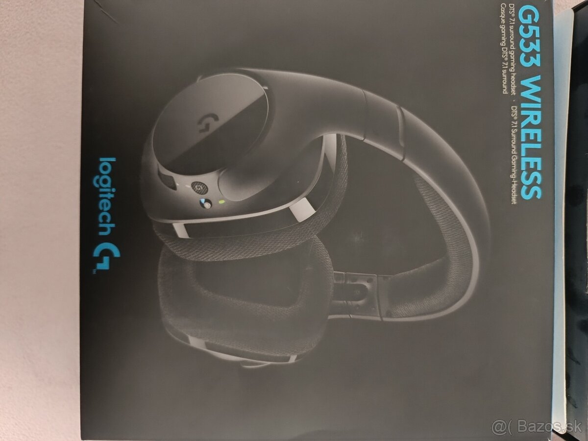 Herne sluchatka bezdrotove Logitech G533 - 4