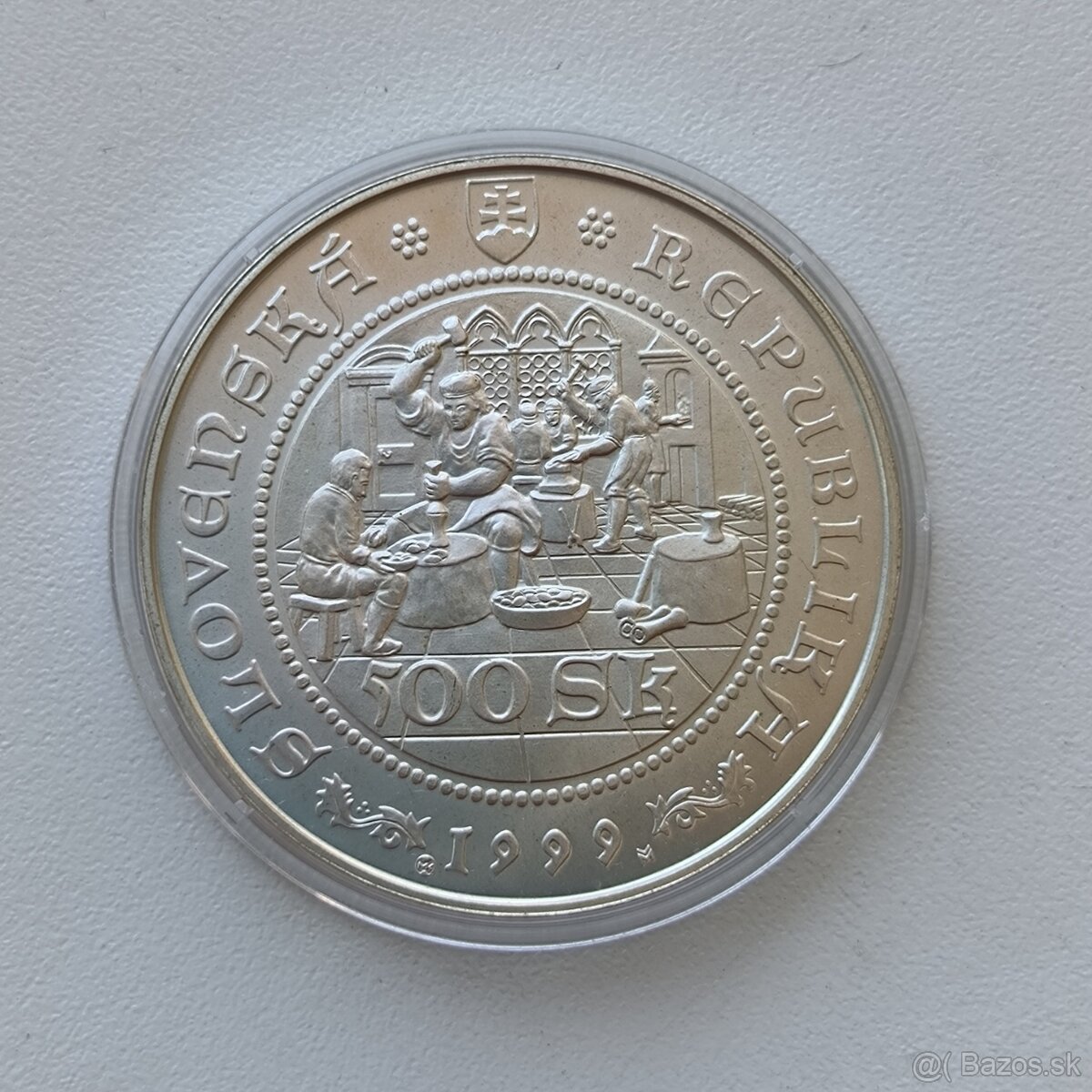 Strieborná minca 500 Sk - Toliar - Guldiner 1499 -1999 - 4