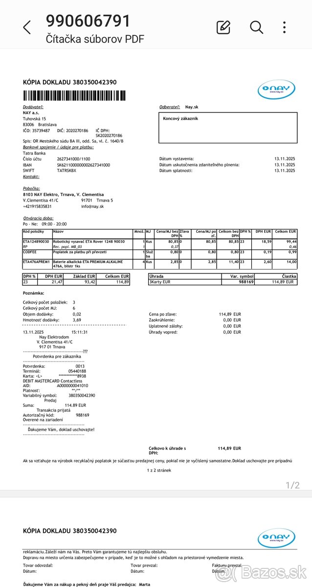 Robotický vysávač ETA ružový - 4