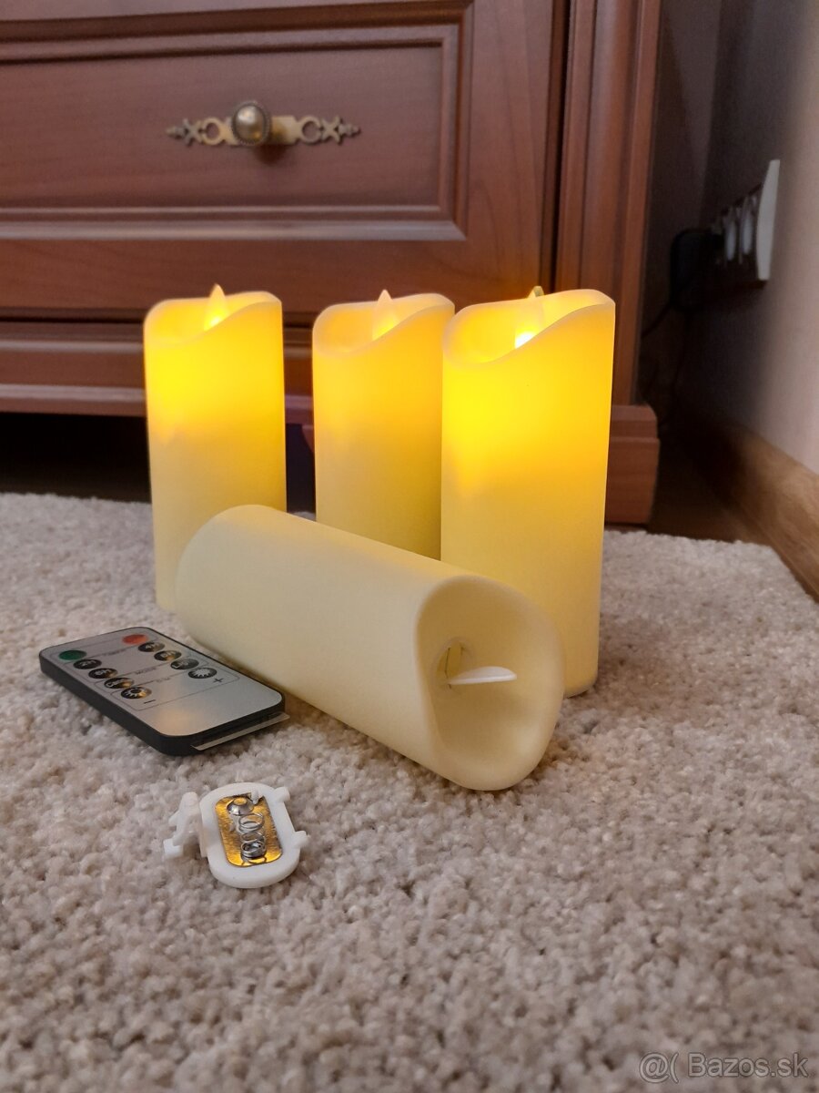 Adventné led sviečky 4ks - 4