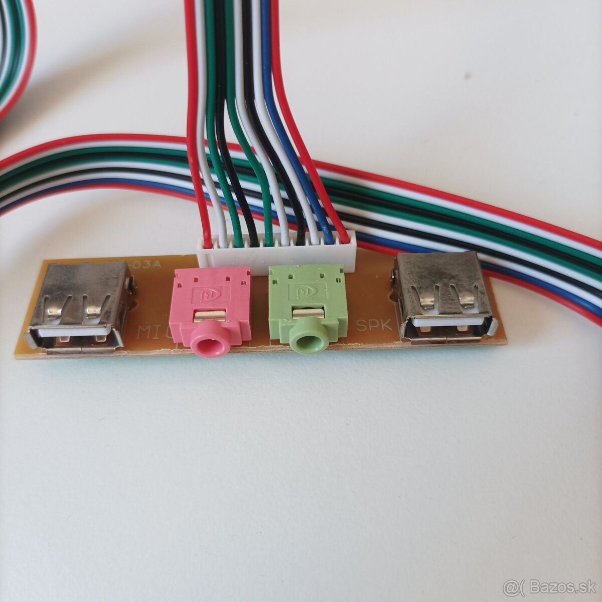 Predný panel i/o 2xUSB 2.0 Aux 3.5 78mm - 4