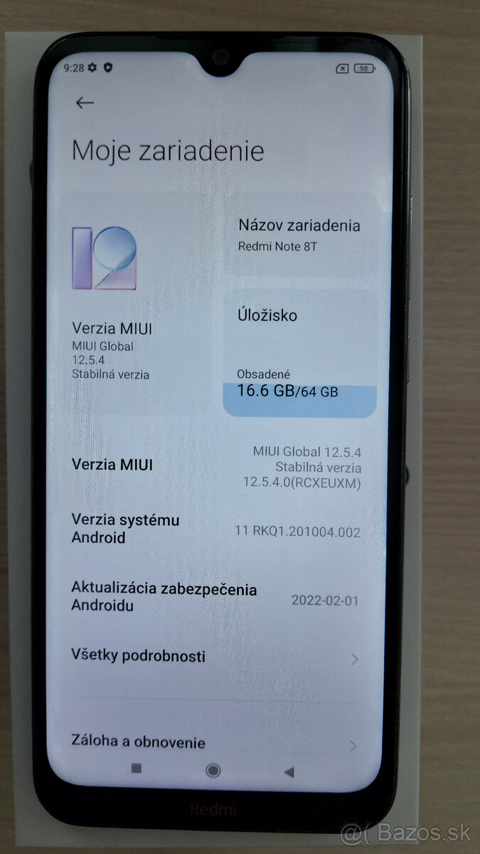 Xiaomi Redmi Note 8T 4GB/64GB - 4