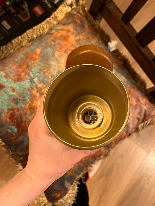 Nastenna drevena retro lampa - 4