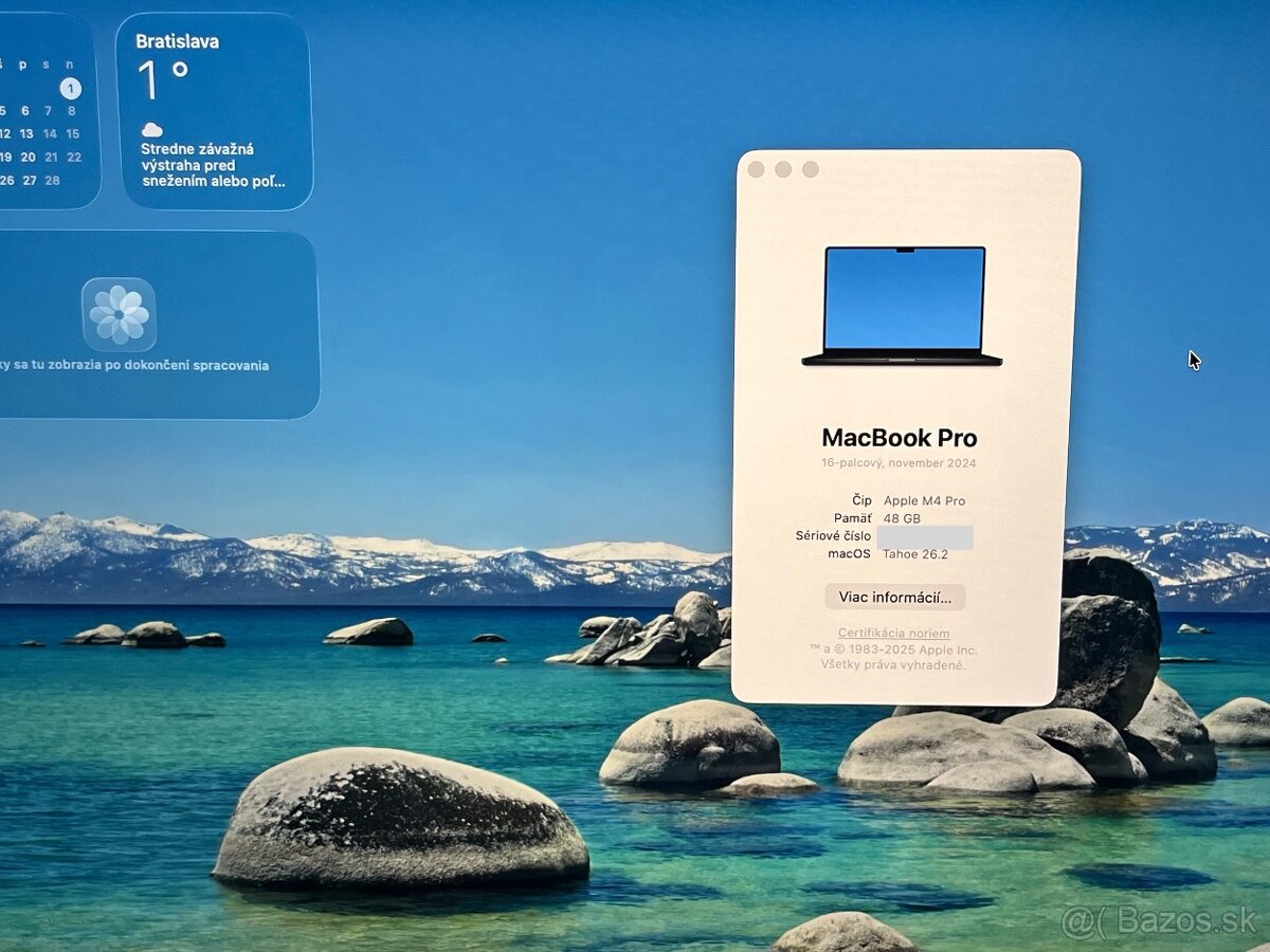 MacBook Pro 16" M4 Pro 14C CPU 20C GPU 48GB RAM 512GB CITAJ - 4