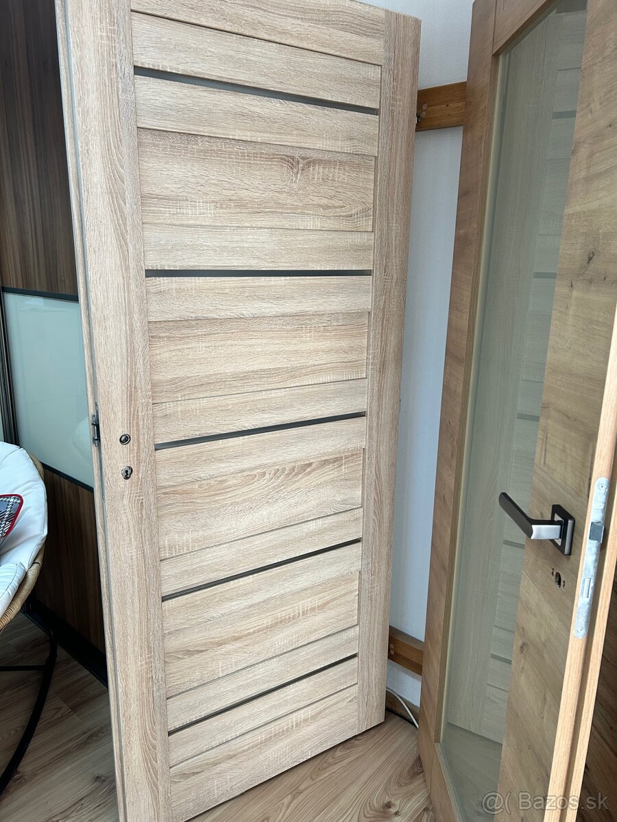 Predám interiérové dvere 80 cm bez zárubne - 4