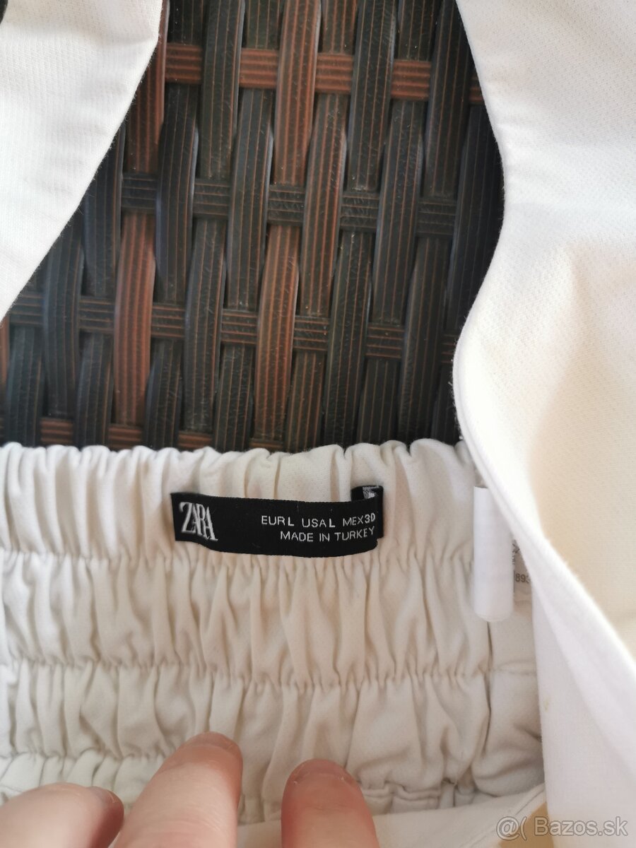 Biely crop top Zara - 4