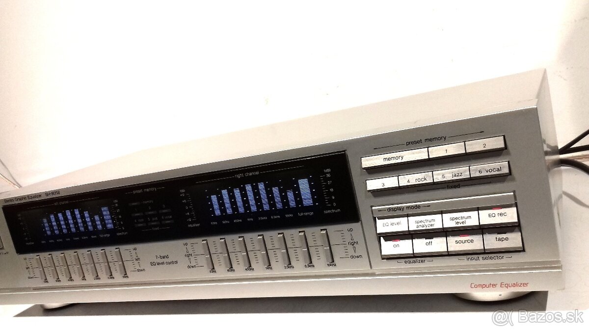 Vzacny = 2x7 pasmovy equalizer TECHNICS SH-8058, JAPAN, AE52 - 4