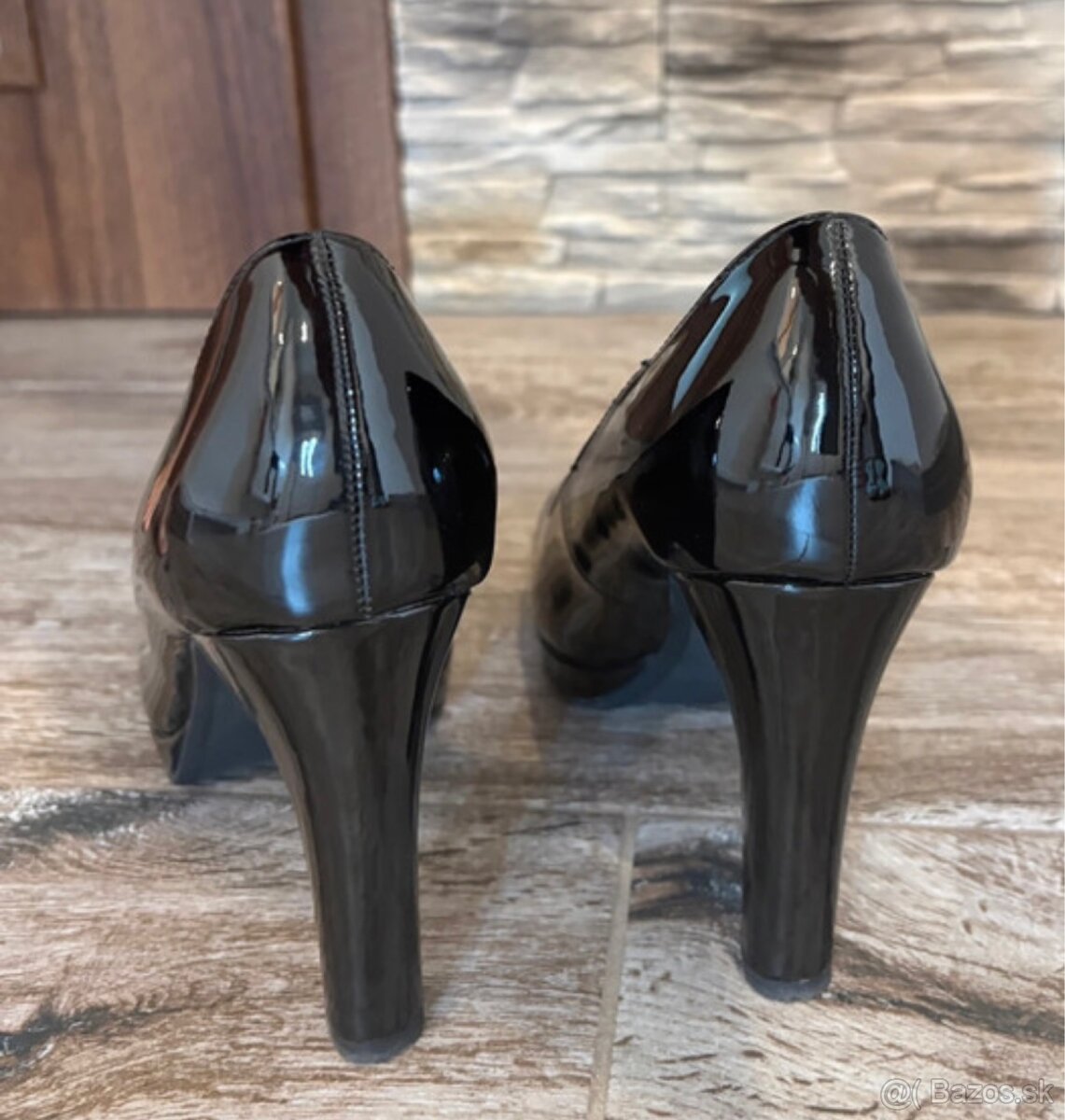 Tamaris topanky na podpätku - 4