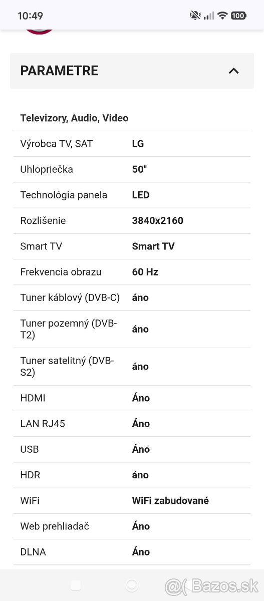LG Smart tv 4K "126" - 4