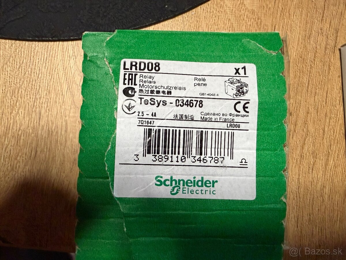 SCHNEIDER - ističe, prúdový chránič, stykač, relé - 4