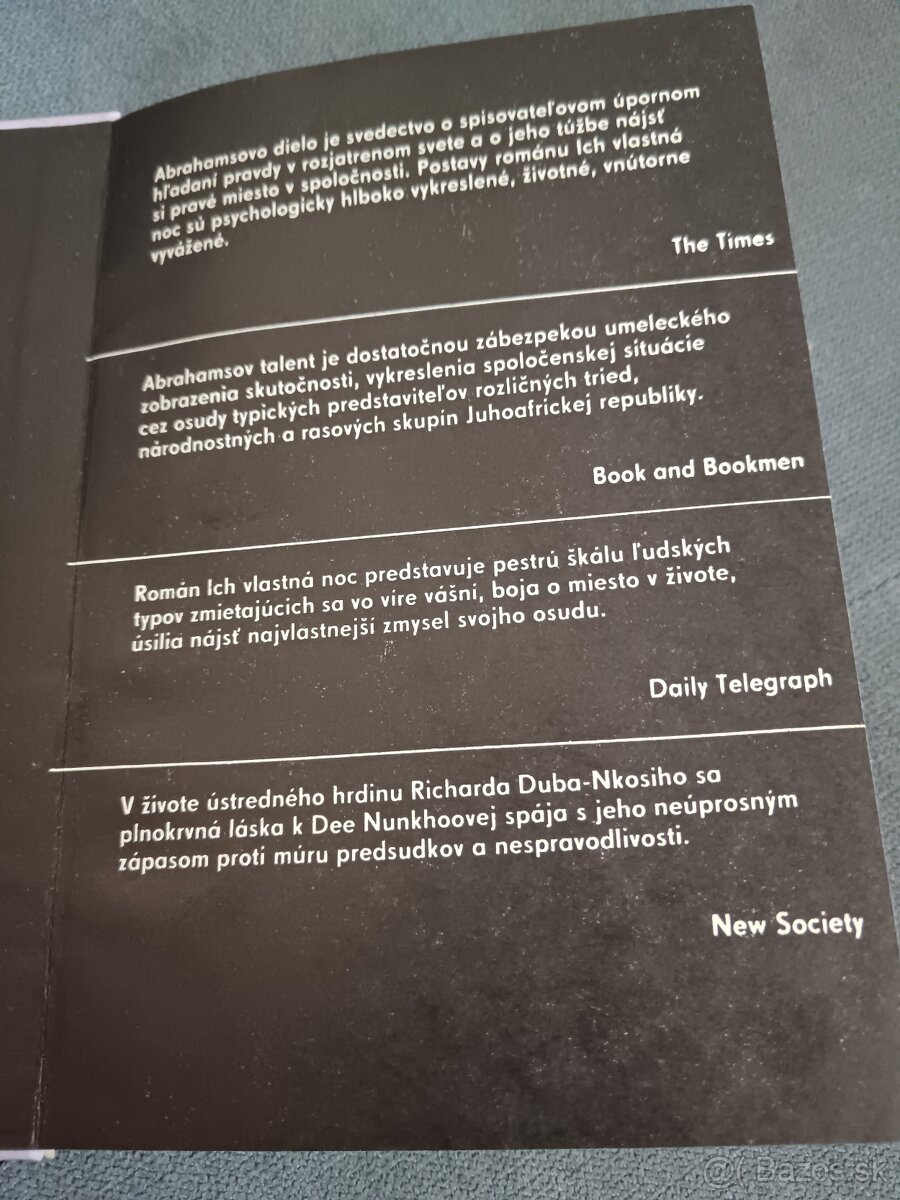 Predám knihu Peter Abrahams, Ich vlastná noc - 4