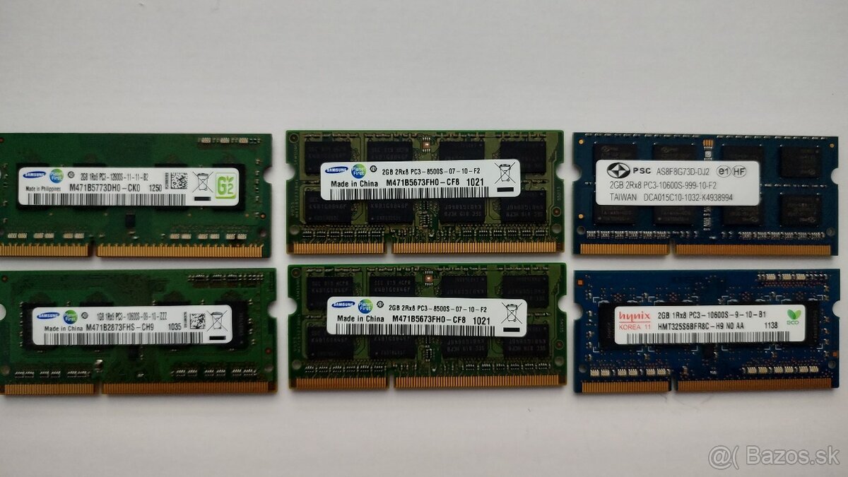 DDR3 RAM do notebookov, rôzne modely - 4
