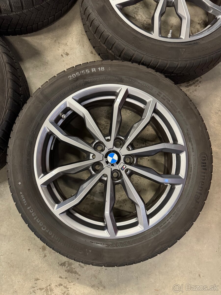 hliníkové disky BMW r18, Zimné continetal 205/55 R18 - 4
