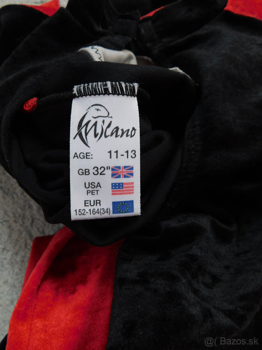 Velúrový dres na gymnastiku Milano 152-164 - 4