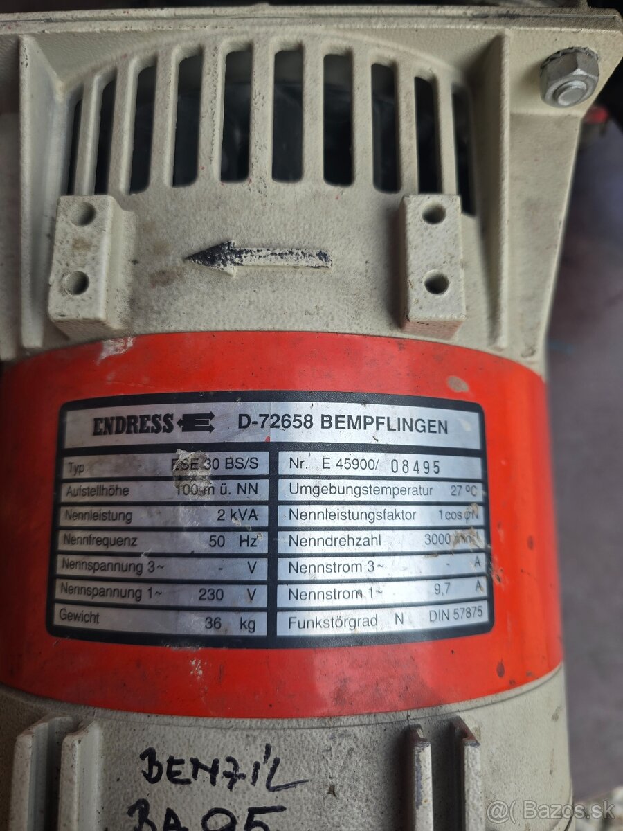 Predám elektrocentrálu 2KVA BRIGGS STRATION - 4