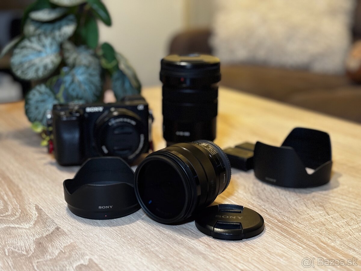 Sony A6400 + 3 objektívy + 3 originálne batérie (TOP STAV) - 4
