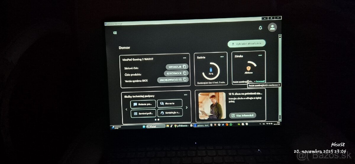 Notebook Lenovo gaming 3 na predaj - 4