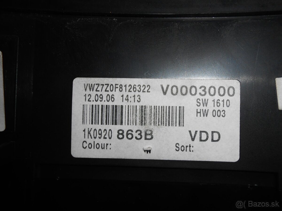 Budiky VW Golf V / dieselové, polodot / - 4