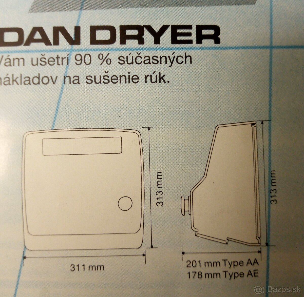Sušič rúk Dan Dryer 30€ ks mám 2ks - 4