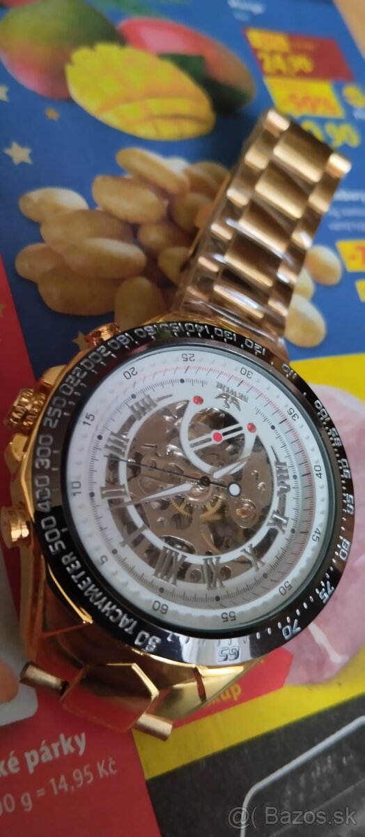 luxusní hodinky SEWOR SKELETON - 4