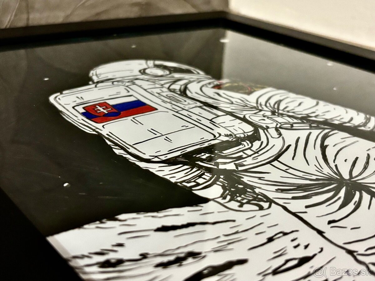 Maľovaný obraz kozmonauta - 4