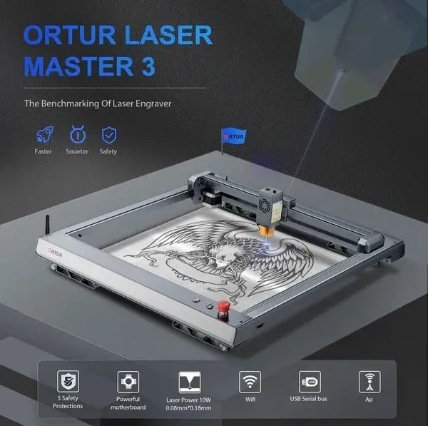 Nová Laserová gravírka - Ortur Laser Master 3 - 4