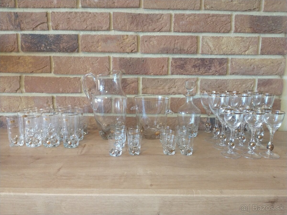 poháre zlatý jano,zlatá zuzana, karafa, džbán, nádoba na ľad - 4