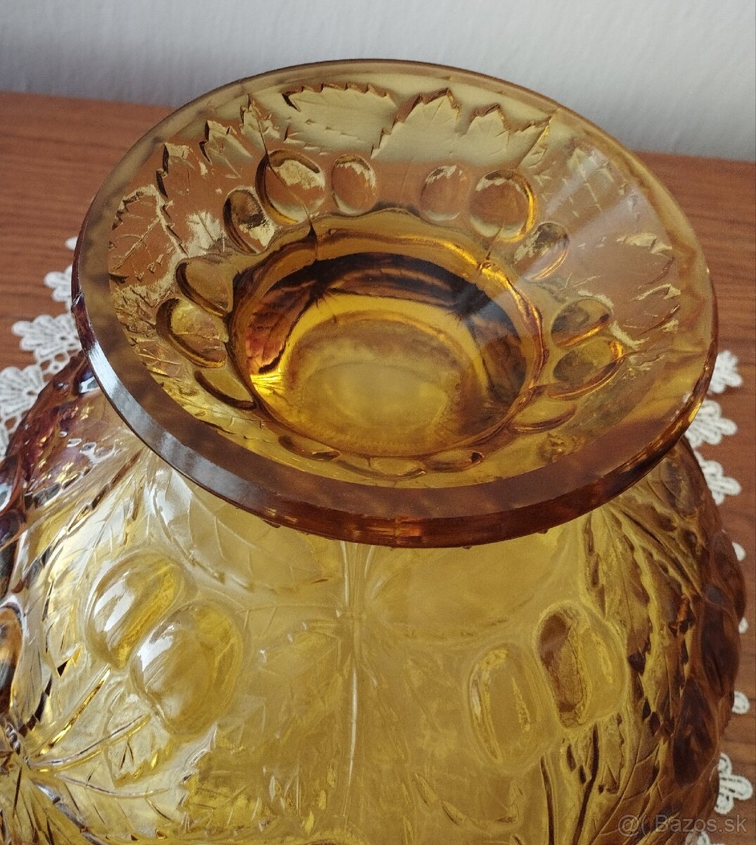 Sklenená misa-R.Schrötter- "Čerešňe" - 4