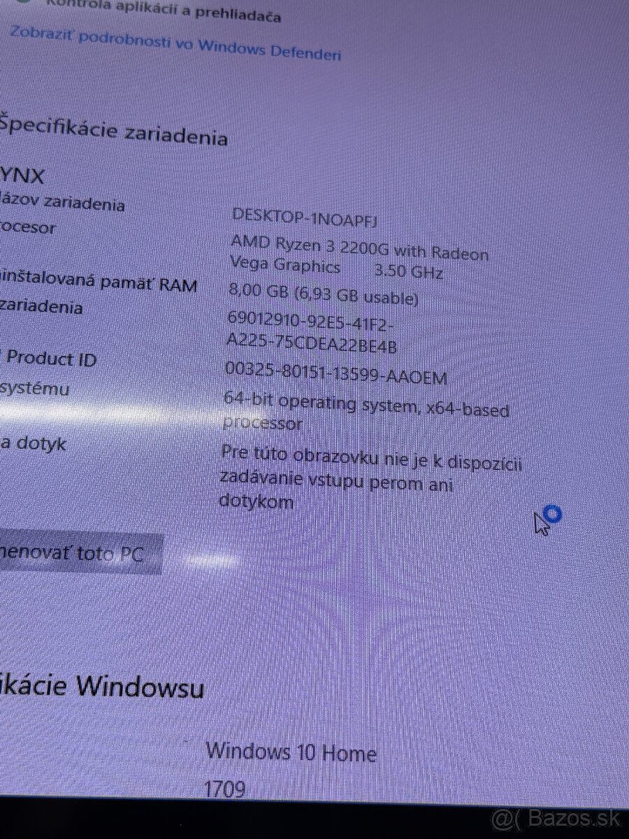 LYNX AMD RYZEN 3 2200G RADEON VEGA GRAPHICS - 4