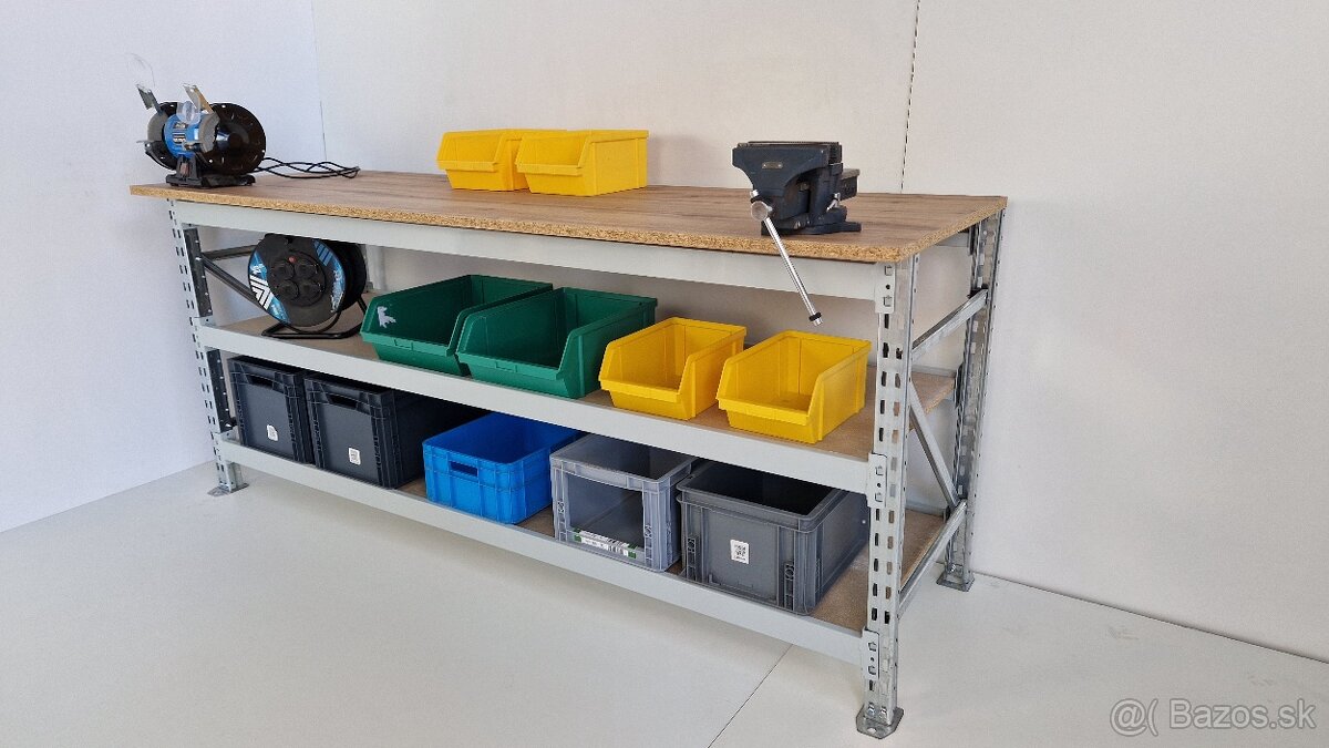 ponk, pracovný stôl. Dielenský stol. - 4