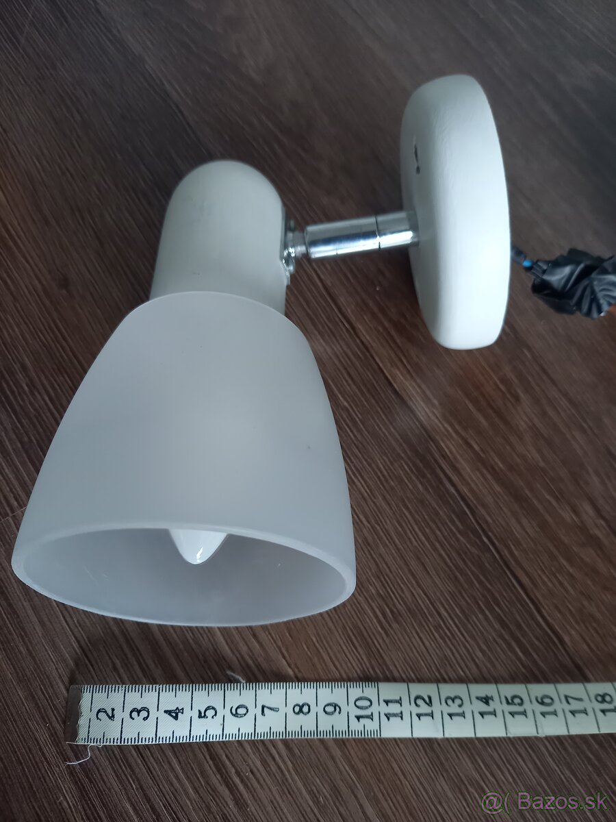 Nástenné svetlo otočné biele - 4