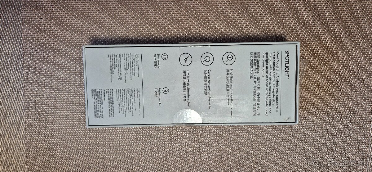 Predám Prezentér Logitech Spotlight (910-004862) zlatý - 4